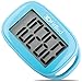 3DFitBud Simple Step Counter Walking 3D Pedometer with Lanyard, A420S (Blue)