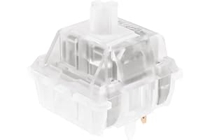 JWICK Ice White Linear Switches, JWK Keyswitch 45g 5 Pins RGB Switches Mechanical Keyboard Switch (Ice White Linear Switch 45g 90pcs)