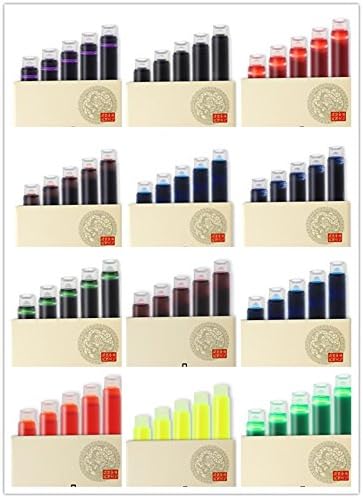 Pen Ink Cartridge to Fit standard Fountain Pen such as Jinhao ,Duke , Baoer (70PC, 14 color mixing5PC)