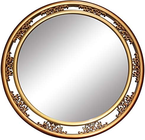 SANWISH® Premium Designer Large Size Wall Decor Mirrors for Living Hall Dinning Room Bed Room and Bath Rooms Size 55 X 55 (Gold)
