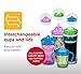playtex Sipsters Stage 2 Super Friends Spill-Proof, Leak-Proof, Break-Proof Spout Sippy Cups for Boys - 9 Ounce - 2 Count