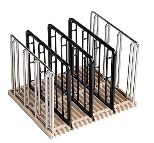 EVERIE Weight-Added Sous Vide Rack Divider for Sous Vide Even Heating, 5 Count Plastic Dividers and 2 Stainless Steel Sous Vide Weights, Black - Thumbnail 3
