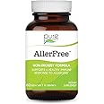 AllerFree Natural Allergy Support Supplement by Pure Essence Labs - Non Drowsy Pills for Sinus and Nasal Health Seasonal Allergies with Enzymes and Herbs - 60 Capsules
