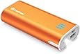 Jackery Portable Travel Charger Bar 6000mAh Pocket-sized Ultra Compact External Battery Power Bank Fast Charging Speed with Emergency Flashlight for iPhone, Samsung and Others - Orange