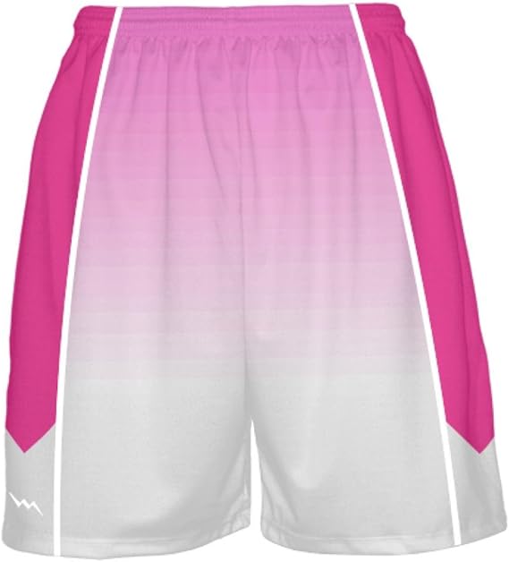 Lightningwear Youth Hot Pink Basketball Shorts Ombre Fade Basketball Shorts Men S Basketball Shorts Pink Clothing Amazon Com