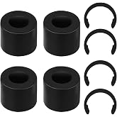 4pcs Rubber Roller Replacement &amp; 4pcs Retaining Clip Rings for Cricut Maker | Rubber Roller Replacement Set Compatible with Cricut Maker, Keep Roller from Moving, Premium Rubber Material