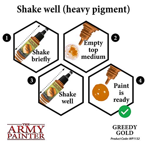Army Painter 1132 - Acrylfarbe, zum Bemalen, Greedy Gold – Bild 6