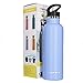 TOPOKO 25 Ounce Flip Top Spout Straw Lid Double Wall Stainless Steel Water Bottle Vacuum Insulated Bottle, Leak Proof BPA free