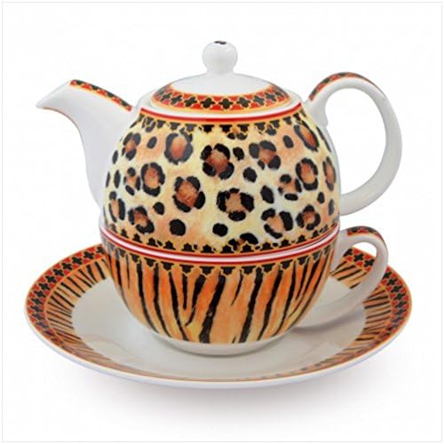 Halcyon DaysEnamels Animal Print Tea For One Teapot