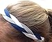 It's Ridic! No Slip Grip /Non-Slip Sports / Athletic Nylon Triple Braided Sports Headband (Navy Blue | White |G Grey)