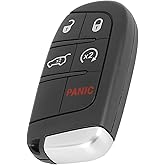 GQ4-54T 433 Mhz 5 Button Keyless Entry Remote Key Fob for Jeep Cherokee 2014-2022 Replace 68141580AA 68141580AB 68141580AC 68141580AD 68141580AE 68141580AF