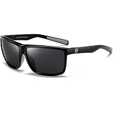 SUNGAIT Polarized Sports Sunglasses for Men Women: Retro Square Shades UV400 for Driving Fishing Cycling Running Golf