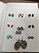 Yerwal Earrings Organizer Book-Portable Stud Hook Dangly Earring Holder-Pu Leather Earring Storage Case-42 Pairs-Rose Red
