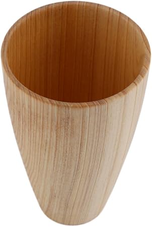Amazon Top Springトウヒ木材飲料カッププリミティブ木製ビールコーヒージュースマグカップギフト Top Spring ホーム キッチン