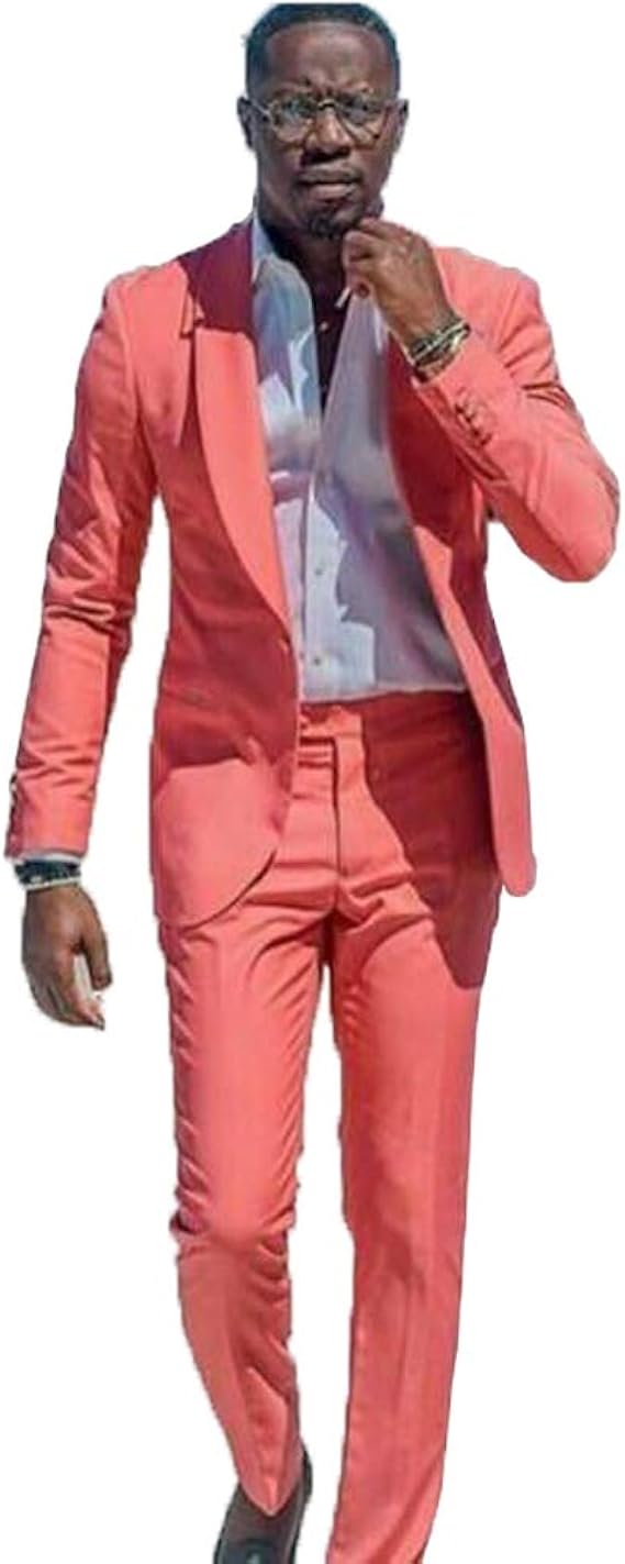 Costume Homme Africain Deux Pièces été Veste Pantalon En