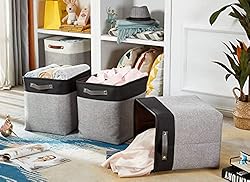 DECOMOMO Storage Baskets | Large Storage Bins 54.5L