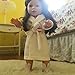 18 Inch Doll Robe in White with Towel Fits American Girl Dolls - Doll Bathrobe and Tie Belt with Towel (White)