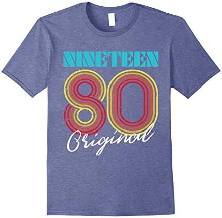 Mens 1980 Original - Vintage 1980 t shirts 2XL Heather Blue