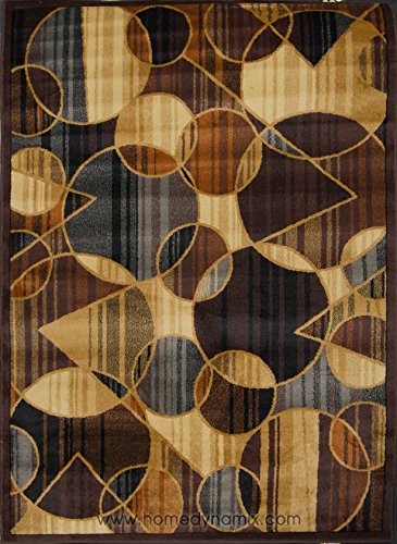 Home Dynamix Royalty 8100-530 Brown/Blue 7-Feet 8-Inch by 10-Feet 4 Traditional Area Rug