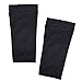 CM Youth Teenager Shin Guard Sleeves, 1 Pair, Black Color, with Marble Pattern Drawstring Pouch Bag