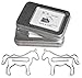 Cute Horse Paper Clips Bookmarks Desk Accessories, Office Supplies Gift for Women Coworkers Horse Lovers, 2 Tins Pack