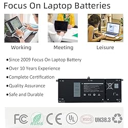 YXKC H5CKD Laptop Battery Replacement Compatible