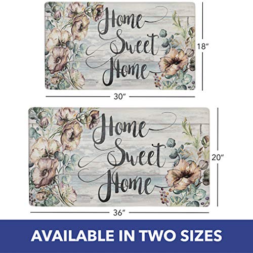 SoHome Cozy Living Anti Fatigue Kitchen Mat for Floor, Floral Themed