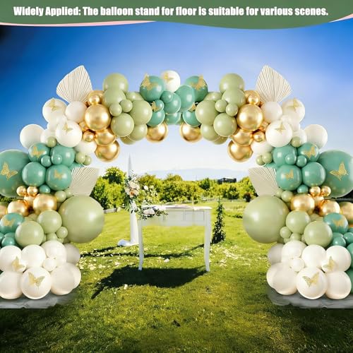 Drado Reusable Balloon Arch Kit, 3 * 2.7m Wide Adjustable Balloon Arch Stand Set, Wedding Wedding Birthday Party Decoration Fibre Pole(1700g)