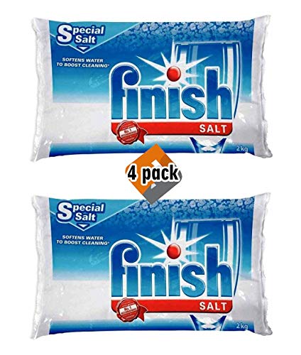 Finish Dishwasher Water Softener Salt For Bosch Dishwasher 4 Pack