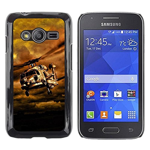 YiPhone /// Premium Slim Snap Back Case Cover Armor Shell - Gunship ;; - Samsung Galaxy Ace 4 G313 SM-G313F