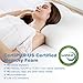 LANGRIA High-Density Memory Foam Bed Pillow CertiPUR-US Therapeutic Cervical Neck Pillow with Ergonomic Contoured Head Cavity Breathable Removable Cover for Back and Side Sleepers 25