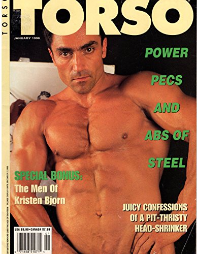 Torso Magazine - January 1996 - Brandon Reevet - The Men of Kristen Bjorn - Adult Gay Male Interest