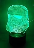 Loveboat USB Powered 7 Colors Amazing Optical Illusion 3D Glow LED Lamp Art Sculpture Lights Produces Unique Lighting Effects and 3D Visualization for Home Decor (Stormtrooper)