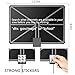 QERY 50 Miles 1080P Digital TV Antenna , Indoor Amplified HDTV Antenna with Detachable Amplifier Signal Booster, USB Power Supply and 16.5FT High Performance Coax Cable - Better Reception … (black)