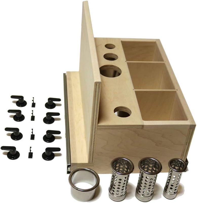 POJJO Vanity Valet Extreme 15" Curling Iron, Flat Iron, Hair Dryer