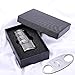 Cigar Lighters Triple Jet Flame Butane Torch Cigar Punch Lighter with Cutter (Black Nickel)