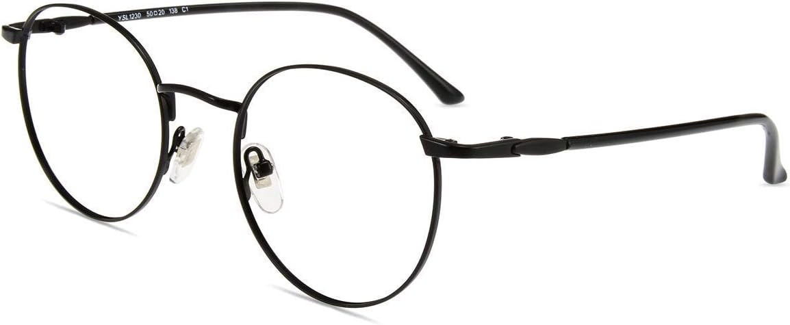Sponsored Ad – Blue Light Reading Glasses 3.0 for Women and Men, Black Round Metal Computer Reading Glasses Anti Eyestrain, Headaches, Readers Eye Protective Glasses
