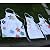 White kids'apron and chef hat set for kitchen, dress-up or craft party (M: 3-9 Years)