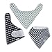 Enovoe Baby Bandana Bibs for Boys & Girls - 8 Pack - Includes Free Bonus Beanie - Newborn and Infant Unisex Cotton Drool Bibs with Snaps - Baby Shower Gifts
