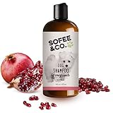 Sofee & Co. Natural Dog Puppy Shampoo - Clean Moisturize Deodorize Detangle Soothe Soften Normal Dry Itchy Flaky Allergy Sensitive Skin. Prevent Mattes. 16 oz (Pomegranate)
