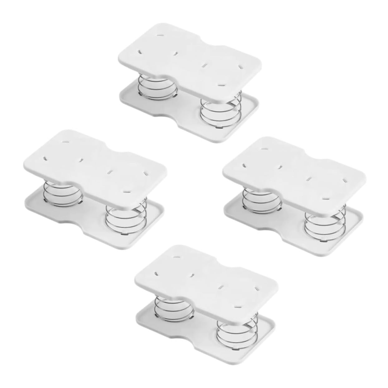 Hoement Adjustable Tissue Box Spring Support 4.72X2.95X2.36In with Built-in Spring for Stable Napkin Box Holder in Kitchen Living Room and Office