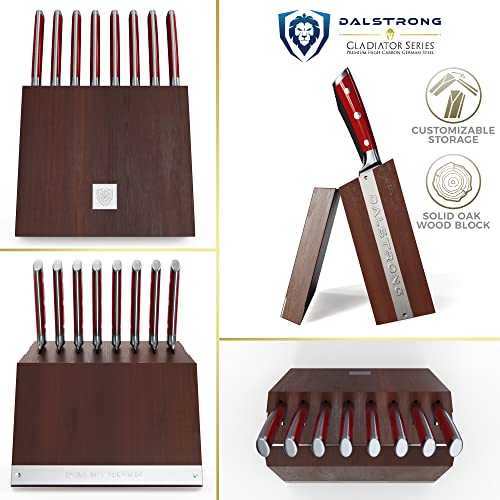 DALSTRONG Steak Knife Set with Modular Storage Block 5" Straight Edge