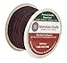 Mandala Crafts 1mm 109 Yards Jewelry Making Crafting Beading Macramé Waxed Cotton Cord Thread (Maroon)