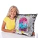 GirlZone: Magical Reversible Sequin Pillow for Girls Bedroom Decor, Great Gift for Girls (Purple)
