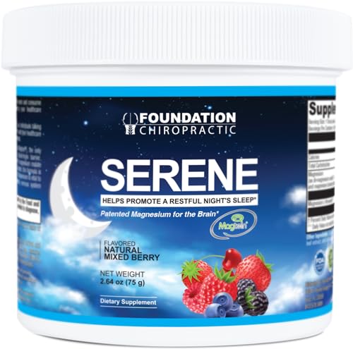 Foundation Nutrition Serene, Magnesium L-Threonate Supplement, Malate + Glycinate Chelated Gluten Free, Vegan, & Non-GMO - Brain Health, Relaxation, Stress Management (30 Servings)