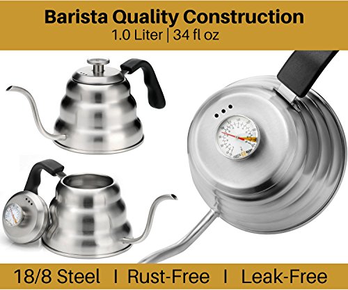 4 Coffee+Kettle+Thermometer+Exact+Temperature