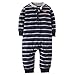 Carter's Baby Boys' Fleece Navy Striped Fox Jumper