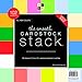 DCWV Cardstock Stack, Value Pack, Assorted Solid Colors, Smooth, 102 Sheets (6 each), 12 x 12 inches