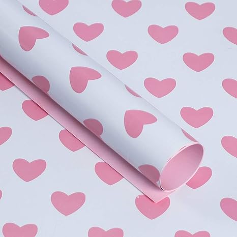 Amazon Co Jp Xzgang 愛のパターンブーケ包装紙 スクール用品包装資材ぬいぐるみホリデーギフトラッピングペーパー3色50 70のcm デコレーション Color B Size 50 70cm ホーム キッチン