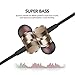 in-Ear Metal Wired Headphones with Volume Control，Gold Metal Magnetic Headset with Mic Heave Bass Stereo Noise Isolating Wired Earphones for Samgung iPhone with 3.5MM Jack (Gold) Potronic